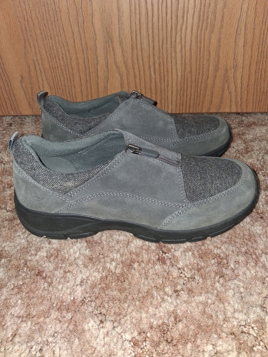 Lands' End Shoes - Lands' End Gray Slip-On Women's Casual Loafers